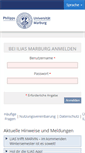 Mobile Screenshot of lernen.uni-marburg.de