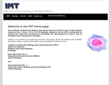 Tablet Screenshot of imt.uni-marburg.de